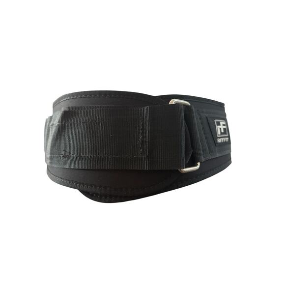 RitFit Weight Lifting Belt Large Black Adjustable Gym Workout Back Support - Picture 3 of 8